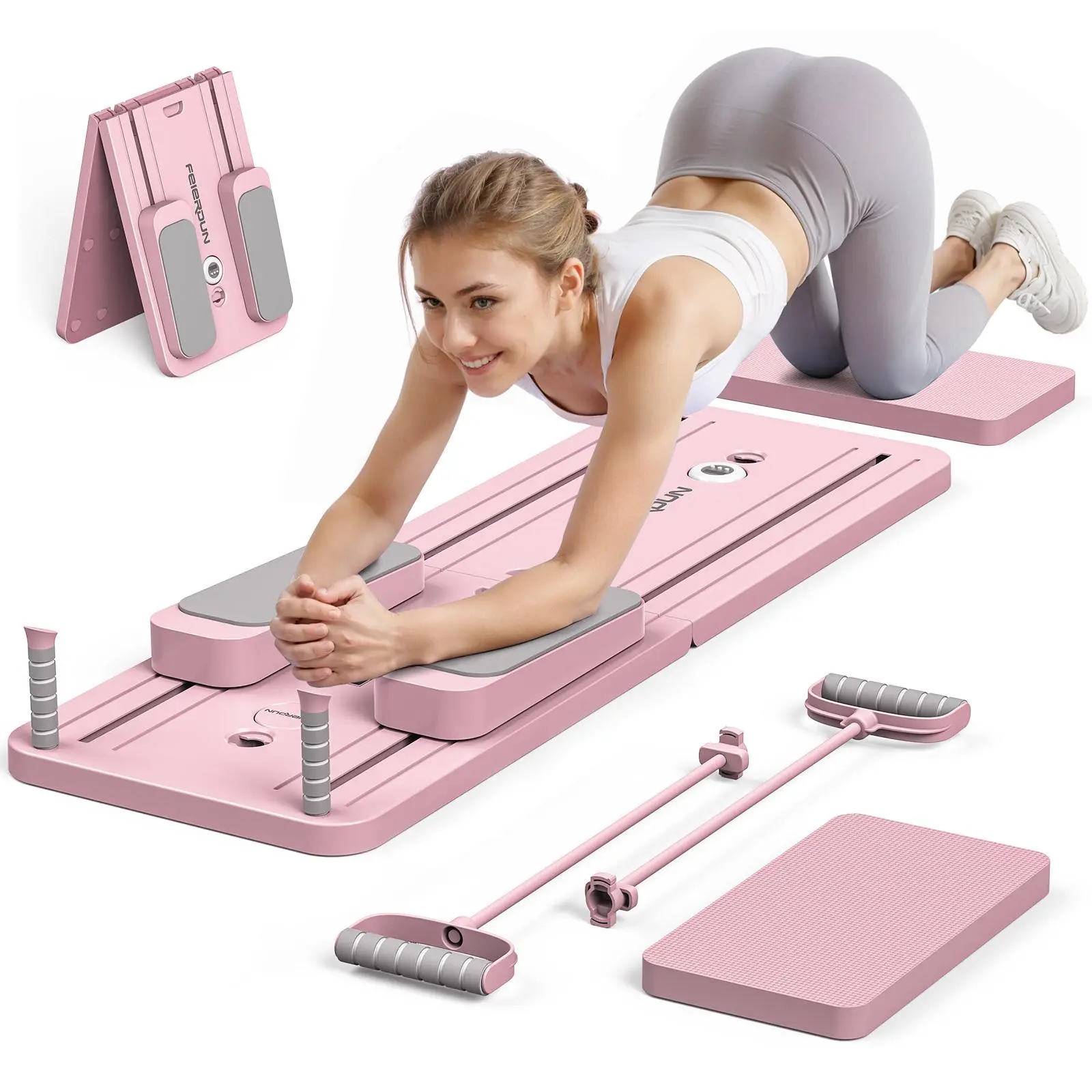 Home Gym Yoga - 접이식 필라테스 보드 다기능 복부 코어