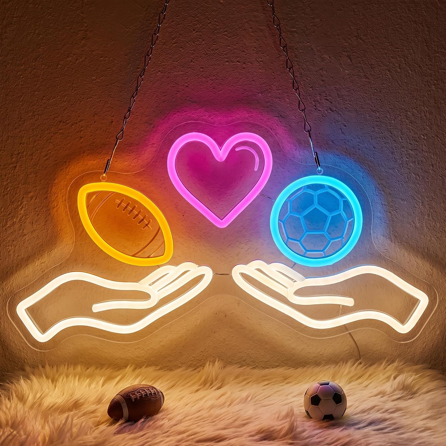 Home Gym Neon Sign - LED 네온 간판, 축구 테마 네온