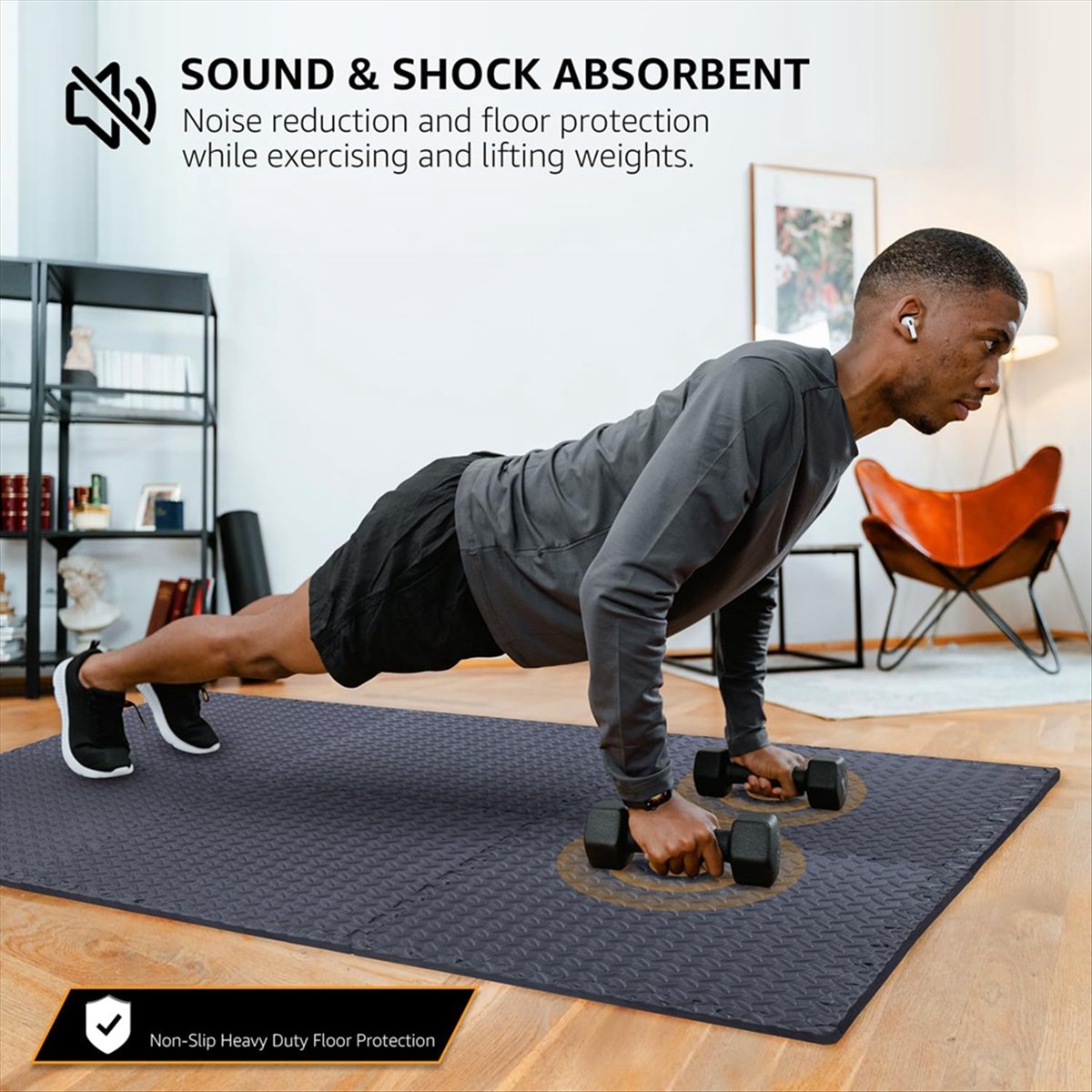 신상품 12개입 바닥 운동 매트 - 홈짐 또는 요가,  - Home Gym Yoga 리뷰 및 가격