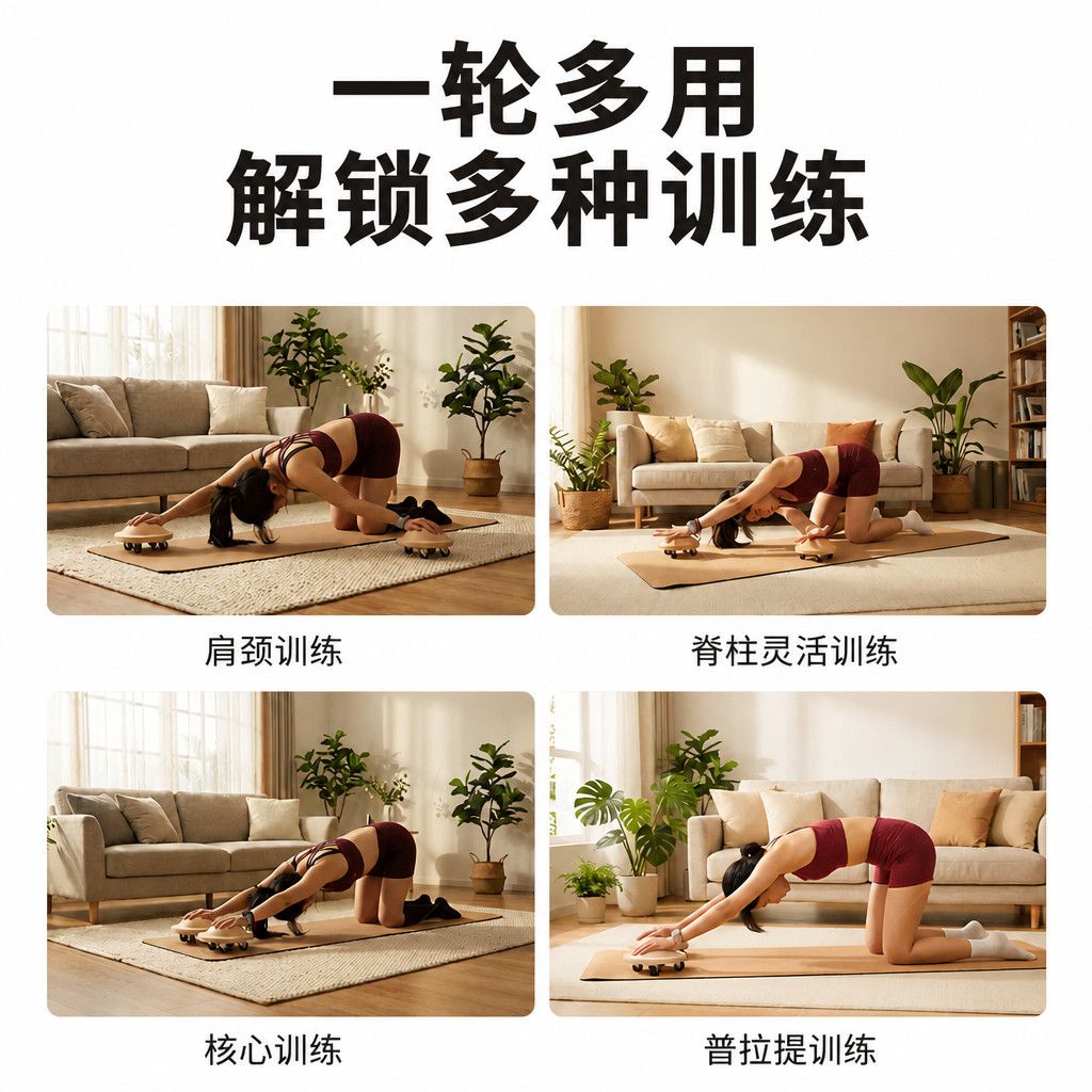 나무 소재의 슬라이더와 범용 바퀴가 장착된 생체 모방  - Home Gym Yoga 리뷰 및 가격