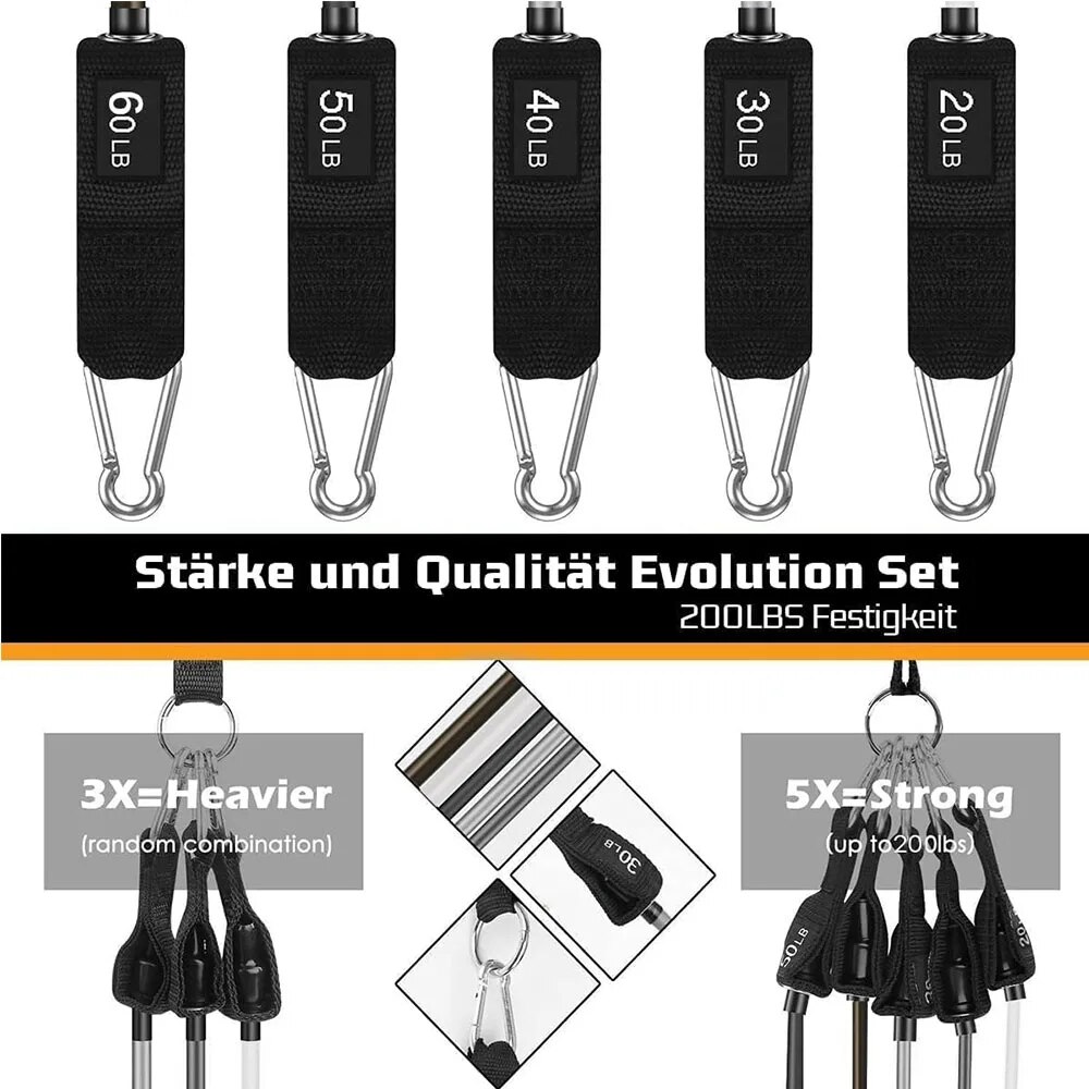 남성용 및 여성용 운동용 탄성 밴드 세트, 홈짐 및 피 - Home Gym Equipment Set 리뷰 및 가격