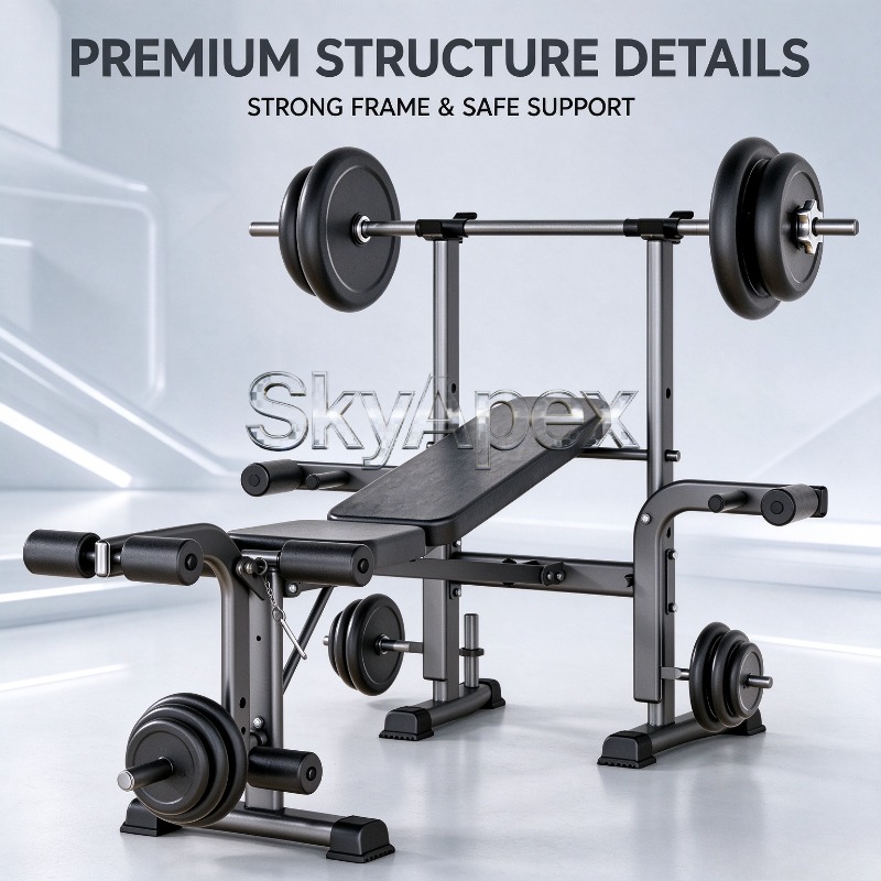 새로운 다기능 올인원 접이식 웨이트 벤치, 스쿼트 랙, - All In One Gym Home Equipment 리뷰 및 가격