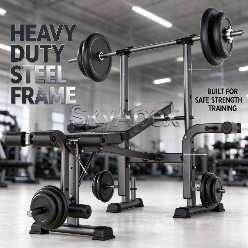 새로운 다기능 올인원 접이식 웨이트 벤치, 스쿼트 랙, - All In One Gym Home Equipment 리뷰 및 가격